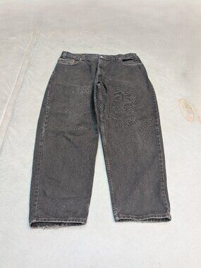 Vintage Levis 560 Black Loose Tapered Jeans W40 L30 Baggy Y2K Streetwear Skater